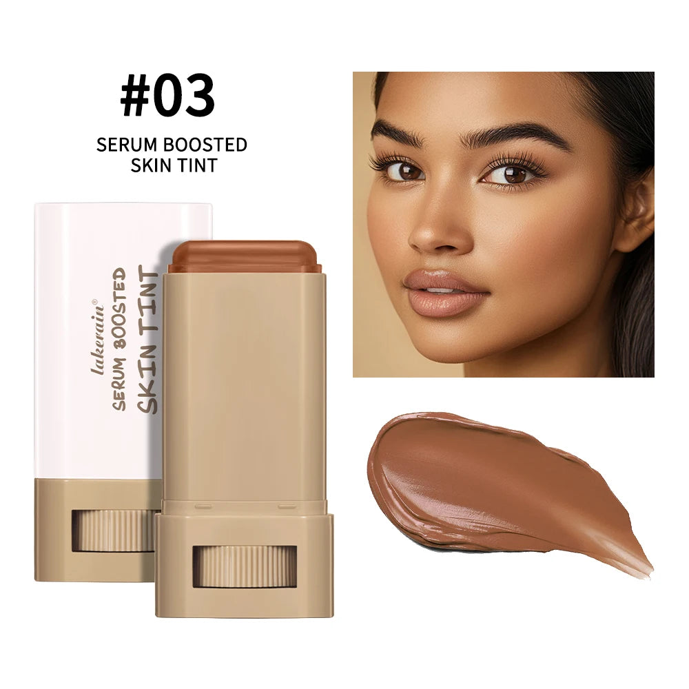 Beauty Balm Serum Boosted Skin Tint Foundation Stick Smooth Plumper High Coverage Travel Bronze Foundation Makeup