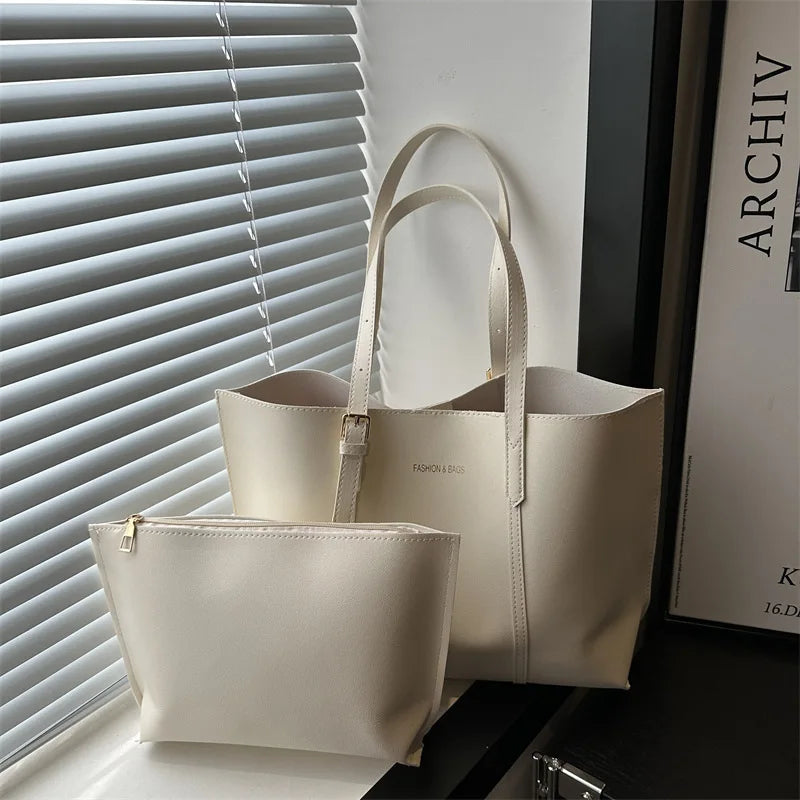 Damentasche, große Kapazität, weiches Leder, Tragetaschen, lässig, vielseitig, einzelne Schultertasche, Mama-Handtaschen, 2025, Herbst und Winter