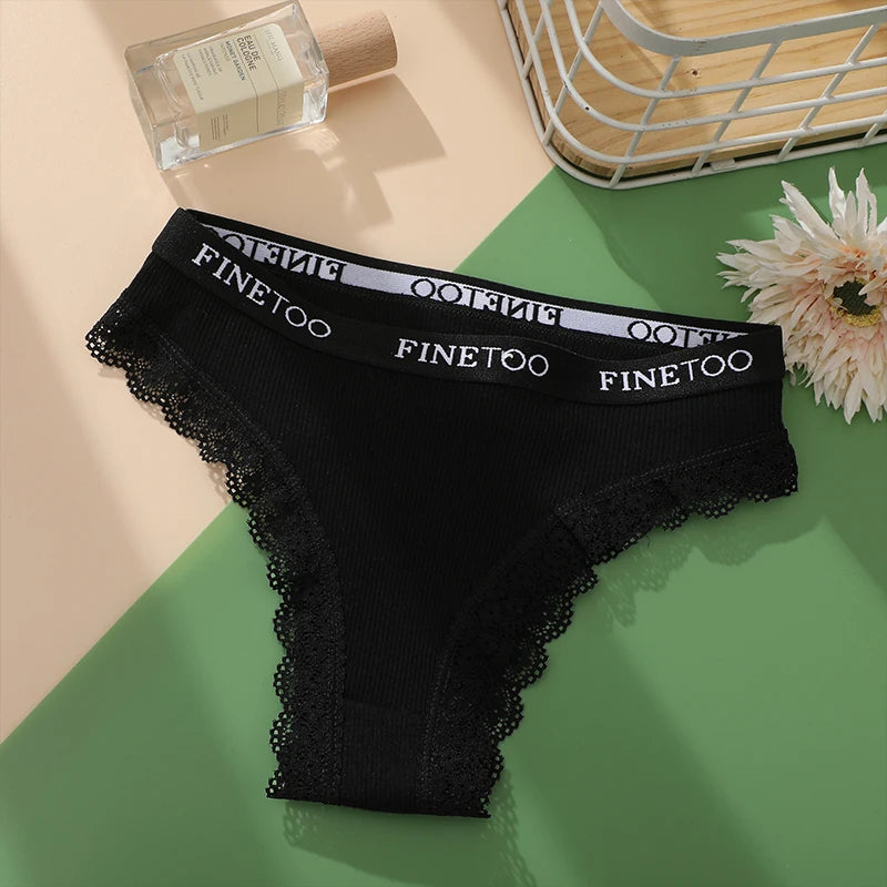 3 Teile/satz Baumwolle Höschen Brasilianischen Stil Frauen Unterwäsche Spitze Sexy Dessous für Weibliche Unterhose Tanga Höschen Slip Dessous