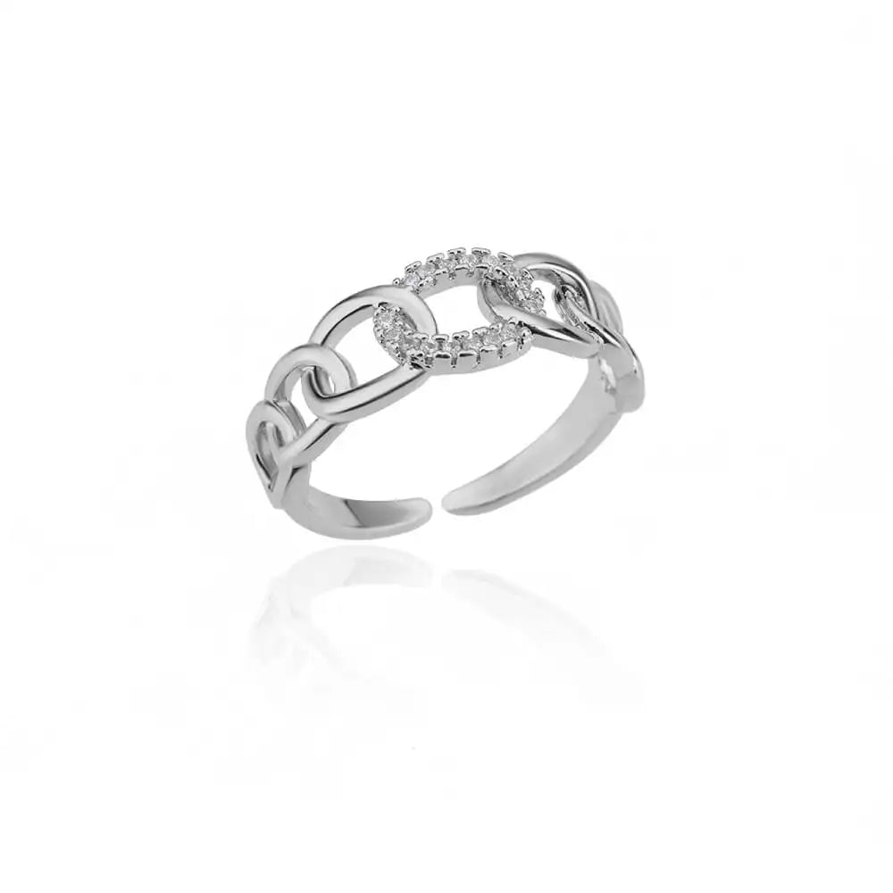 Edelstahl Runde Ringe Für Frauen Zirkon Geometrische Gold Farbe Kristall Ring Ästhetischen Hochzeit Schmuck Geschenk Bague Femme