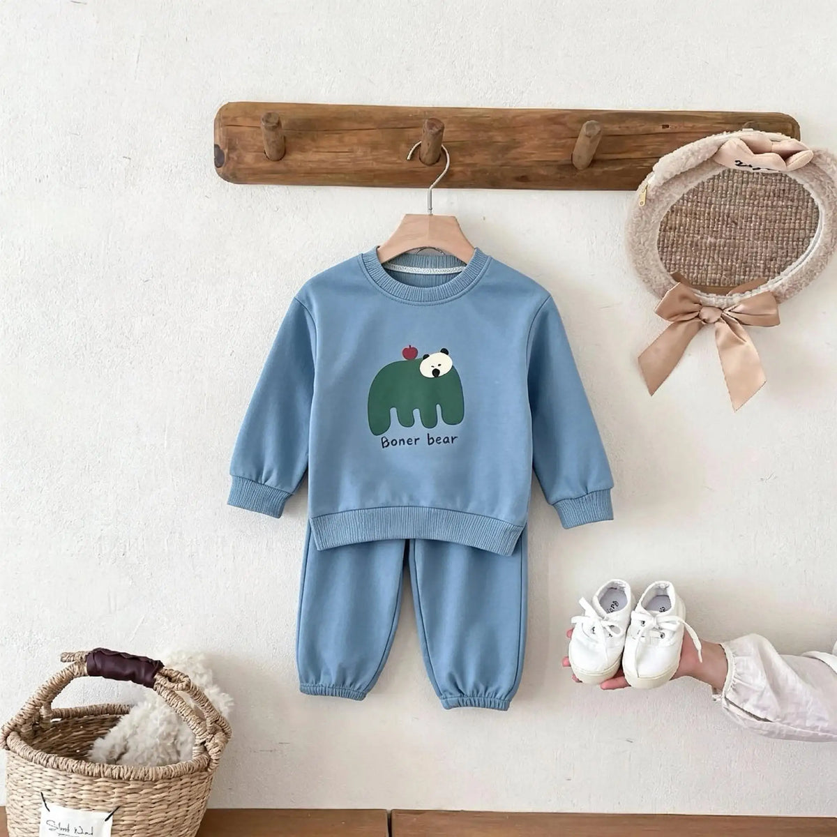 Modischer Neuer Kinder-Langarm-Trainingsanzug Outfits Frühling Herbst Kleidung Kinder 2-Teiliges Set Sweatshirts + Hosen Freizeitanzug