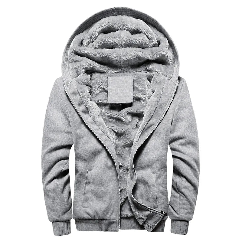 2021 neue Männer Hoodies Winter Dicke Warme Fleece Zipper Männer Hoodies Mantel Sportwear Männlichen Streetwear Hoodies Sweatshirts Männer 4XL 5XL