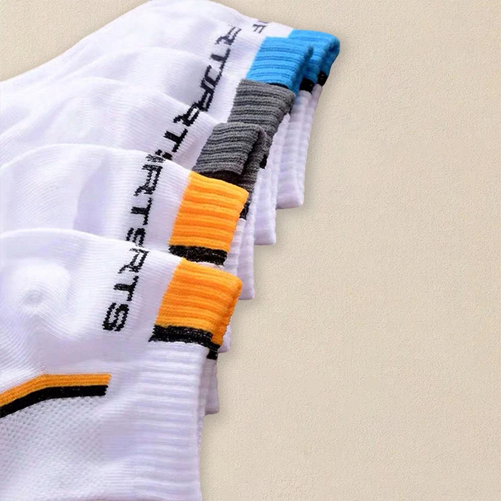 5-Paar Herren-Sommersocken, trendige, modische, einfache, vielseitige Herren-Söckchen, bequeme, leichte, atmungsaktive Freizeitsocken