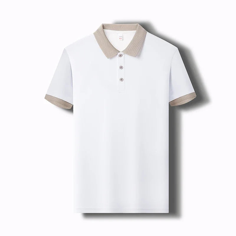 Herren Einfarbig Casual Fashion Kurzarm POLO Shirt Sommer Bequemes Top