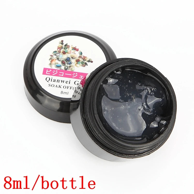 30 g ultrastarker Nagelspitzenkleber, schnell trocknender Gelkleber für transparente Spitzen und künstliche Nägel, UV-/LED-Härtung für Nageldesign