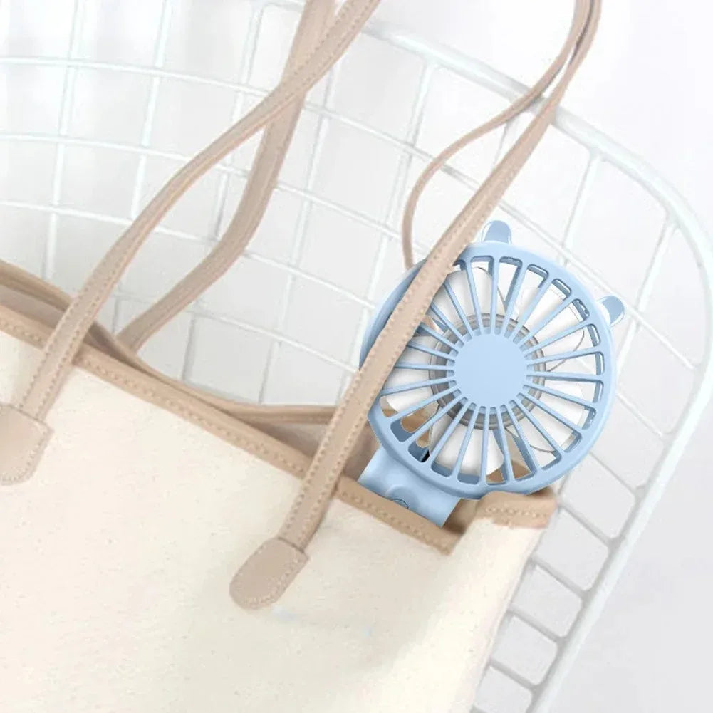 MINI Tragbarer USB-Ventilator, wiederaufladbarer Lüfter für Wimpernverlängerungen, leiser Handventilator, Mini-USB-Tischventilator
