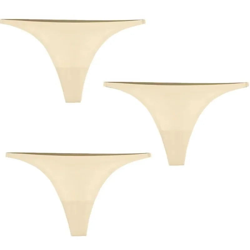 1/3/4 Stück Set Sexy Höschen Nahtlose Unterwäsche für Frauen Eisseide Strings Dünner Bund Tanga Höschen Damen