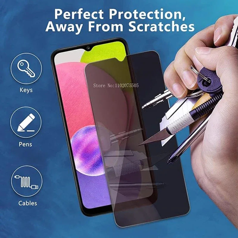 2 Stück Anti-Spion-Displays chutz folie für Samsung Galaxy A54 A34 A12 A13 Datenschutz gehärtetes Glas für iPhone A20 30 A50 A31 A51 A52 A71