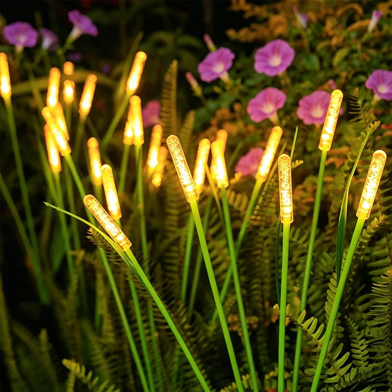 Solar-LED-Feuerwerkslichter für den Außenbereich, Löwenzahn-Rasenlampe, schwingende Starburst-Landschaftsbeleuchtung, 1–4 Stück, für Hof, Terrasse, Gartendekoration
