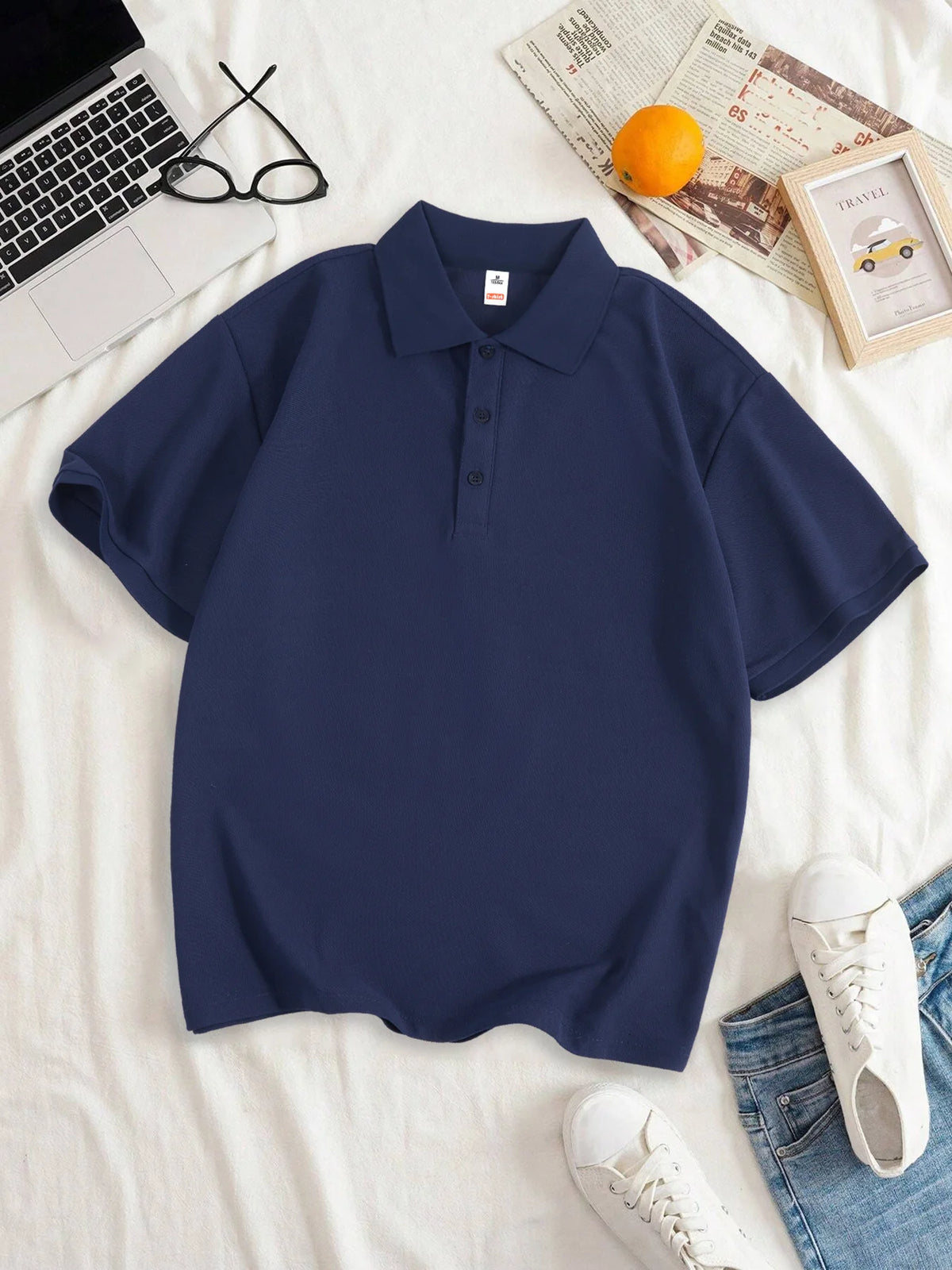 Frauen Einfarbig Polo-Shirt Sommer Casual Kühles Gefühl Antibakterielle Tops Atmungsaktive Kurzen ärmeln Revers Slim Fit 2025, Kleidung
