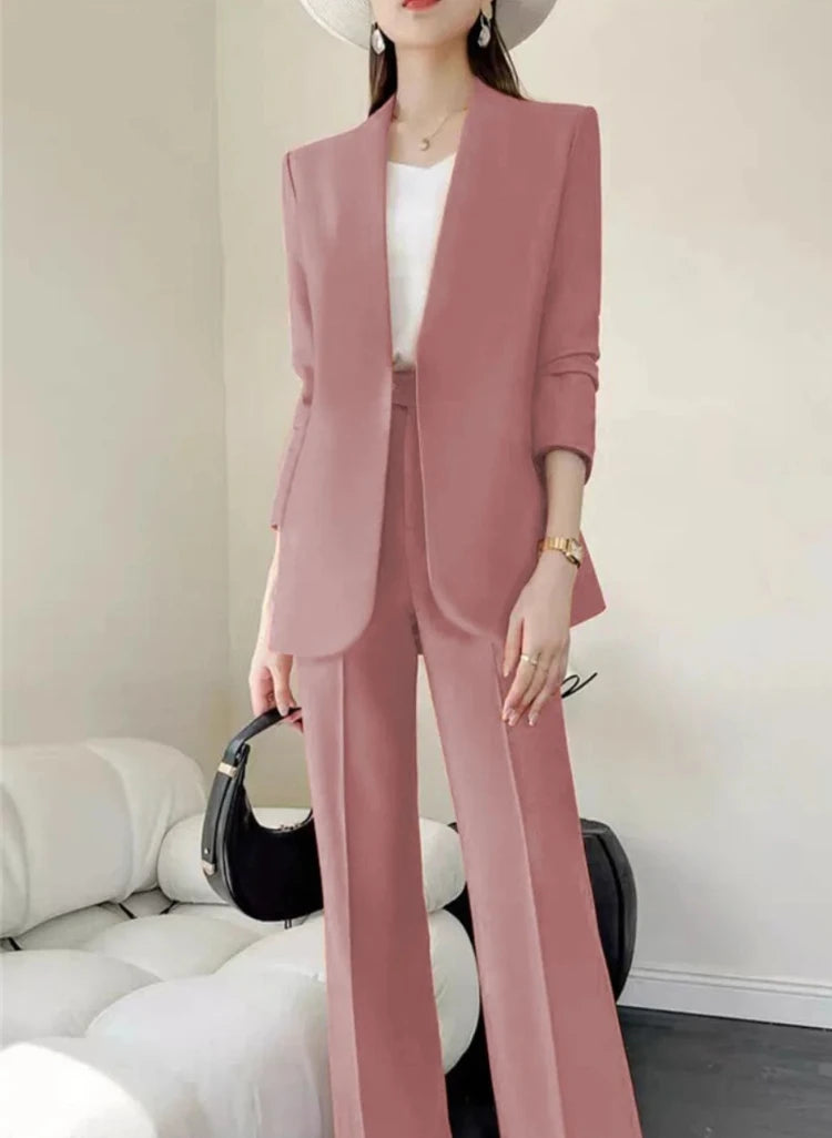 Neu im Trend: 2-teilige Damen-Outfits für Frühling und Herbst – Koreanische Hosen-Sets, elegante Pendler-Anzüge mit Mantel, 2-teilige Damen-Sets