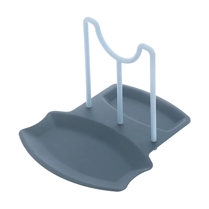 Küche Organizer Topf Deckel Lagerung Rack Regal Pfanne Trocknen Ständer Arbeitsplatte Punch-freies Löffel Pad Lagerung Halterung Hause zubehör