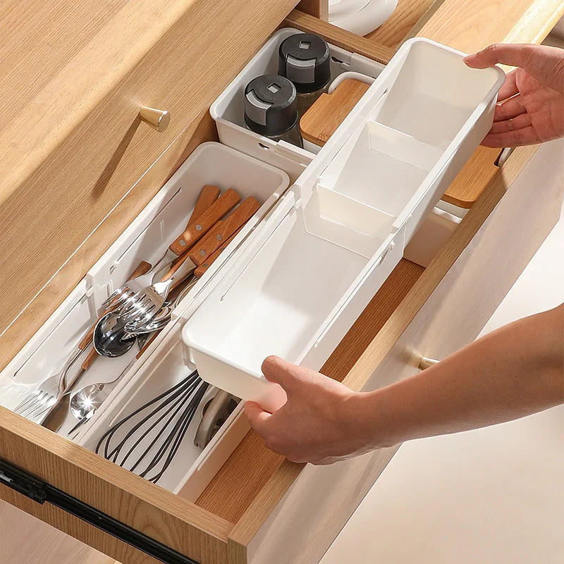 Schublade Organizer Box Hause Versenkbare Sortierung Küche Unterwäsche Geschirr Teiler Box Schreibwaren Lagerung Klassifizierung Socke Box