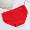 Damenhöschen aus reiner Baumwolle, weich, atmungsaktiv, bequem, Unterwäsche, Bonbonfarben, Unterhose, mittlere Taille, große Größe, M-XXL, Slips, Dessous