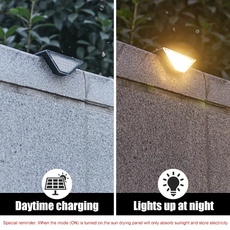 Solar-Stufenleuchten für den Außenbereich, wasserdicht, automatisches Ein- und Ausschalten, Solarlampe für Treppen, Terrasse, Hof, Veranda, Haustür, Gehweg, Dekoration