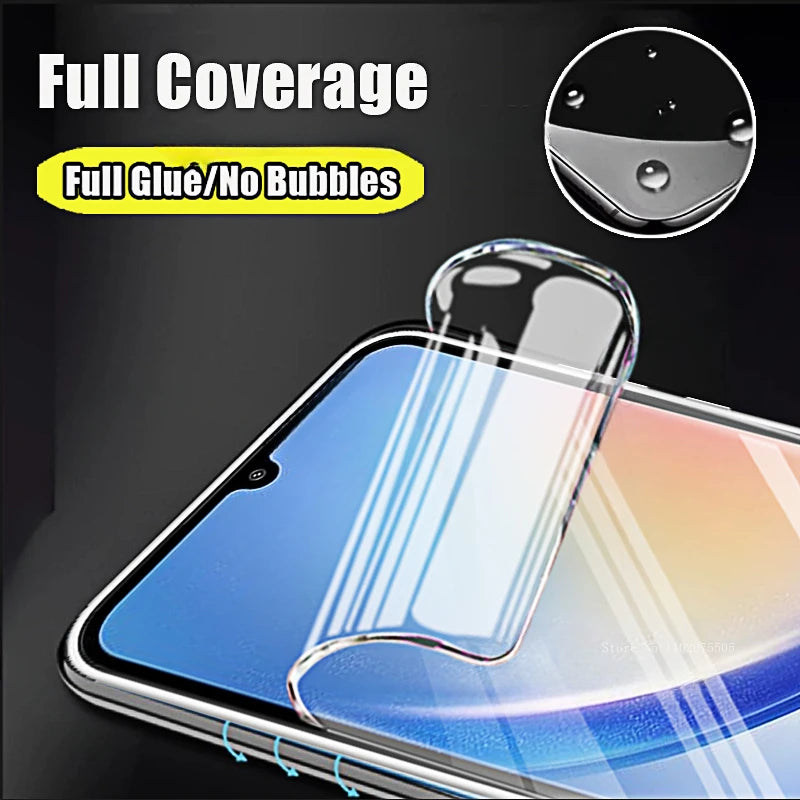 4-1 Stück für Samsung Galaxy A 34 54 24 14 71 51 04 04e 52s 21s 04s 03s 02s 4G 5G Displayschutzfolie HD Hydrogel Film für SamsungA34