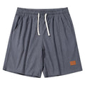 Sommer Cord-Shorts für Herren, dünn, schnelltrocknend, einfarbig, lässige Sport-Jogger-Shorts, locker sitzende 5-Punkte-Shorts über dem Knie, Cargo-Hose