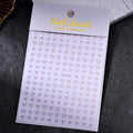 1Pc 3D Gold Silber Hohl Liebe Herz Nagel Aufkleber Weiß Schwarz Laser Herz Selbst-klebe Aufkleber Maniküre Dekoration spitze Sliders