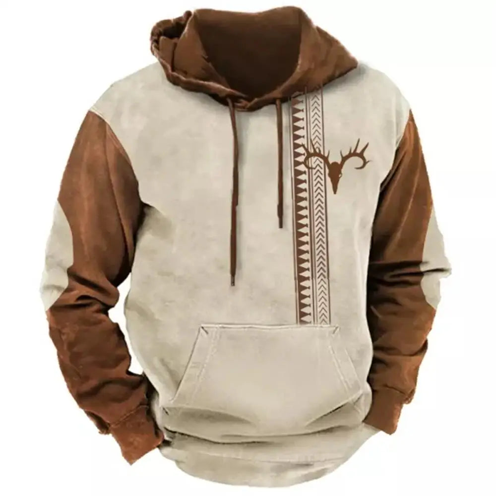Neue Hoodies Sweatshirt männer Hoodie 3D Cowboy Gedruckt Pullover Übergroßen männer Tops Männlich Yellowstone Lose Vintage Kleidung Heißer
