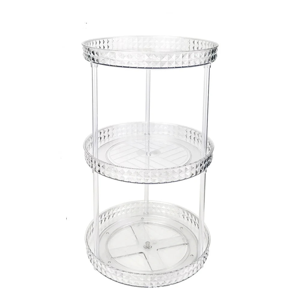 1Pc/Küche Rack Transparent Rotierenden Lagerung Rack Gewürz Lagerung Würze Lagerung Multi-Schicht Lagerung Plattenspieler Lagerung Rack