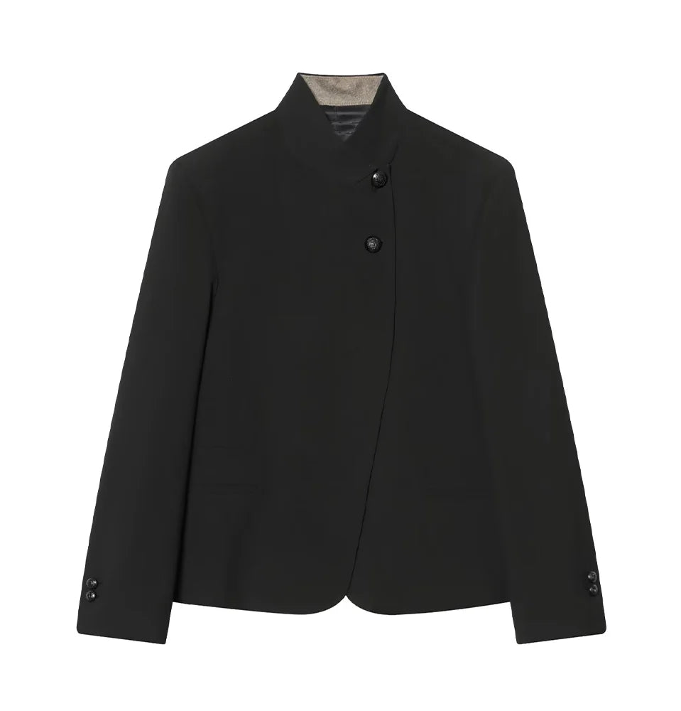 KONDALA High-Street Pendler-Hosenset für Damen: Blazer mit Knöpfen und High-Waist-Hose, Neue Frühjahrsmode 2026, Minimalistisches Damen-Set