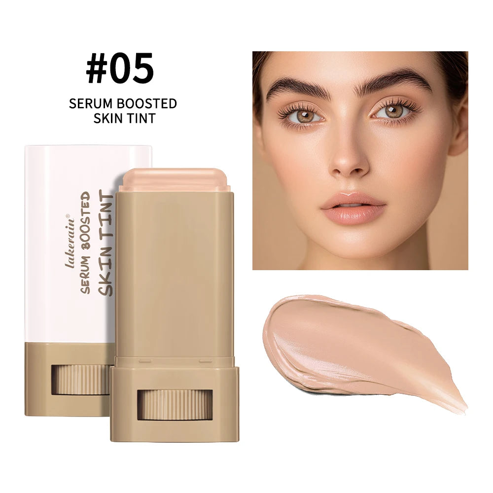 Beauty Balm Serum Boosted Skin Tint Foundation Stick Smooth Plumper High Coverage Travel Bronze Foundation Makeup