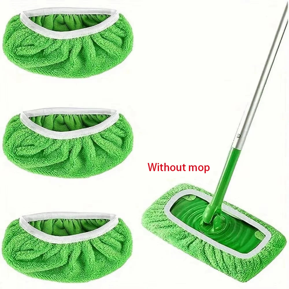 1/3/6 Stück Mikrofaser-Wischmopptücher, Trockenreinigungstücher, Wiederverwendbare Mikrofaser-Moppauflagen, Waschbare Ersatz-Lappen