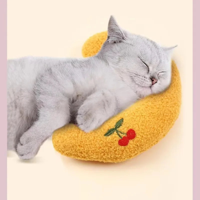 Süßes Katzenkissen, Katzen, Kätzchen, kleine Hunde, Schlafkissen, U-förmiges, weiches Katzenbett, Kissen, Katzenspielzeug, Heimtierbedarf, 2014, 2014, Diego