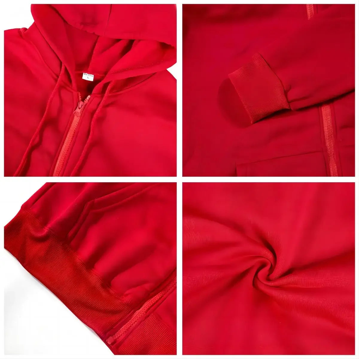 Einfarbige Damen-Kapuzenpullover mit Reißverschluss, Herbst, lässige Sportbekleidung, trendiger, bequemer, langärmeliger All-Match-Taschen-Kapuzenpullover