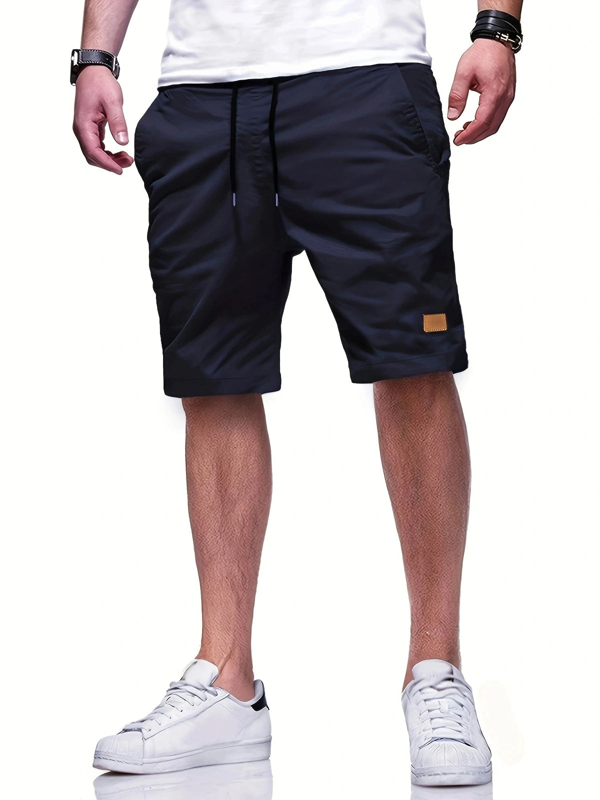 Neue Herren-Freizeitshorts, Bermuda-Shorts, Fitness-Jogging-Shorts, Vintage-Cargoshorts mit elastischem Bund
