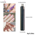 DIY Nail Art 5-Blütenblatt-Punktierwerkzeug, Blumenkreator, 1,8 mm feine Spitze, Strass-Pickers, Glitzergriff, Maniküre, Nagelwerkzeuge, Pinsel