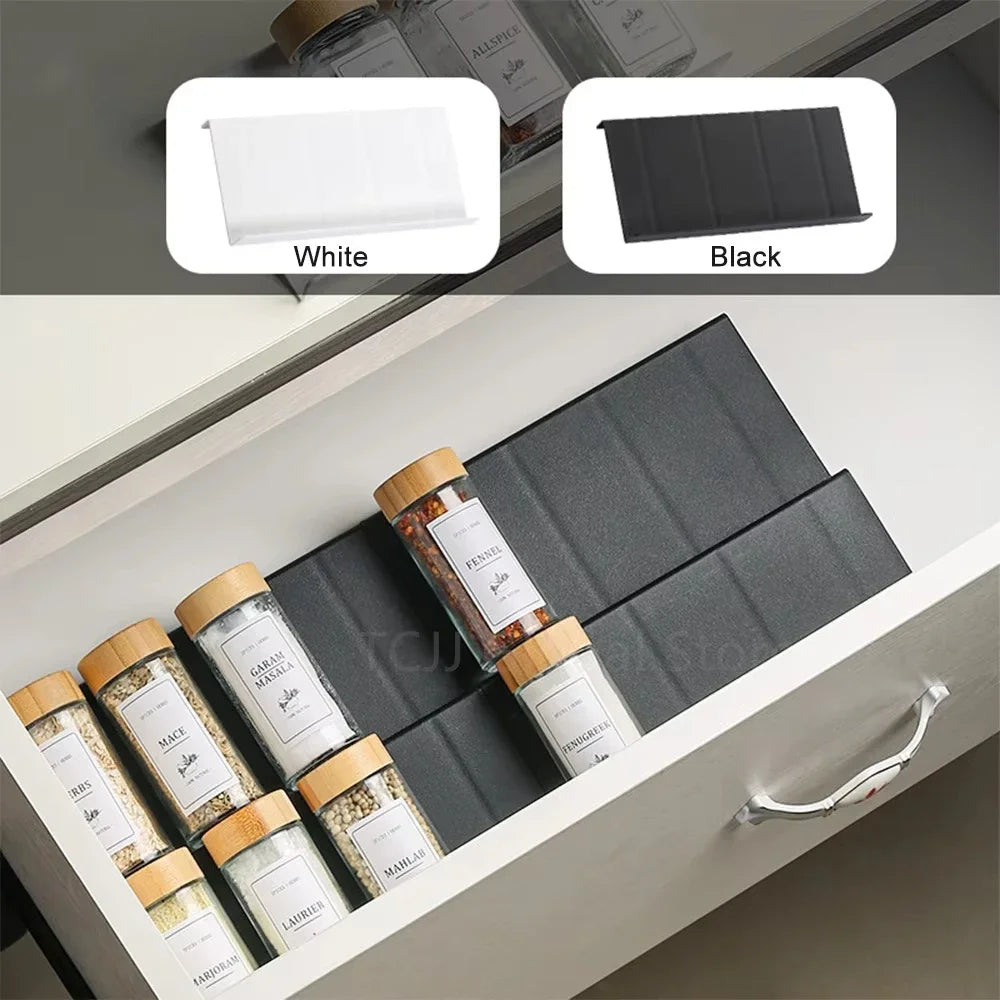 2/4/8 schichten Schrank Schublade Organizer Regal Küche Gewürz Lagerung Rack Gewürz Gewürz Flasche Halter Display-ständer