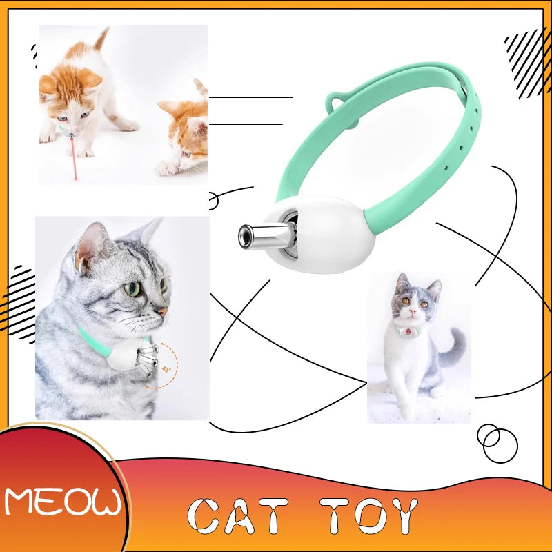 Smart Laser Tease Katzen halsband elektrische USB wiederauf ladbare Zeiger Kätzchen automatische Spielzeug interaktive Training Haustier Zubehör Waren