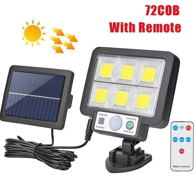 Im Freien wasserdichte Notfall Straße Garten Sicherheit Dekor Lampe LED Solar Split Wand Lampe Bewegungsmelder Sonnenlicht Licht 3-Modus