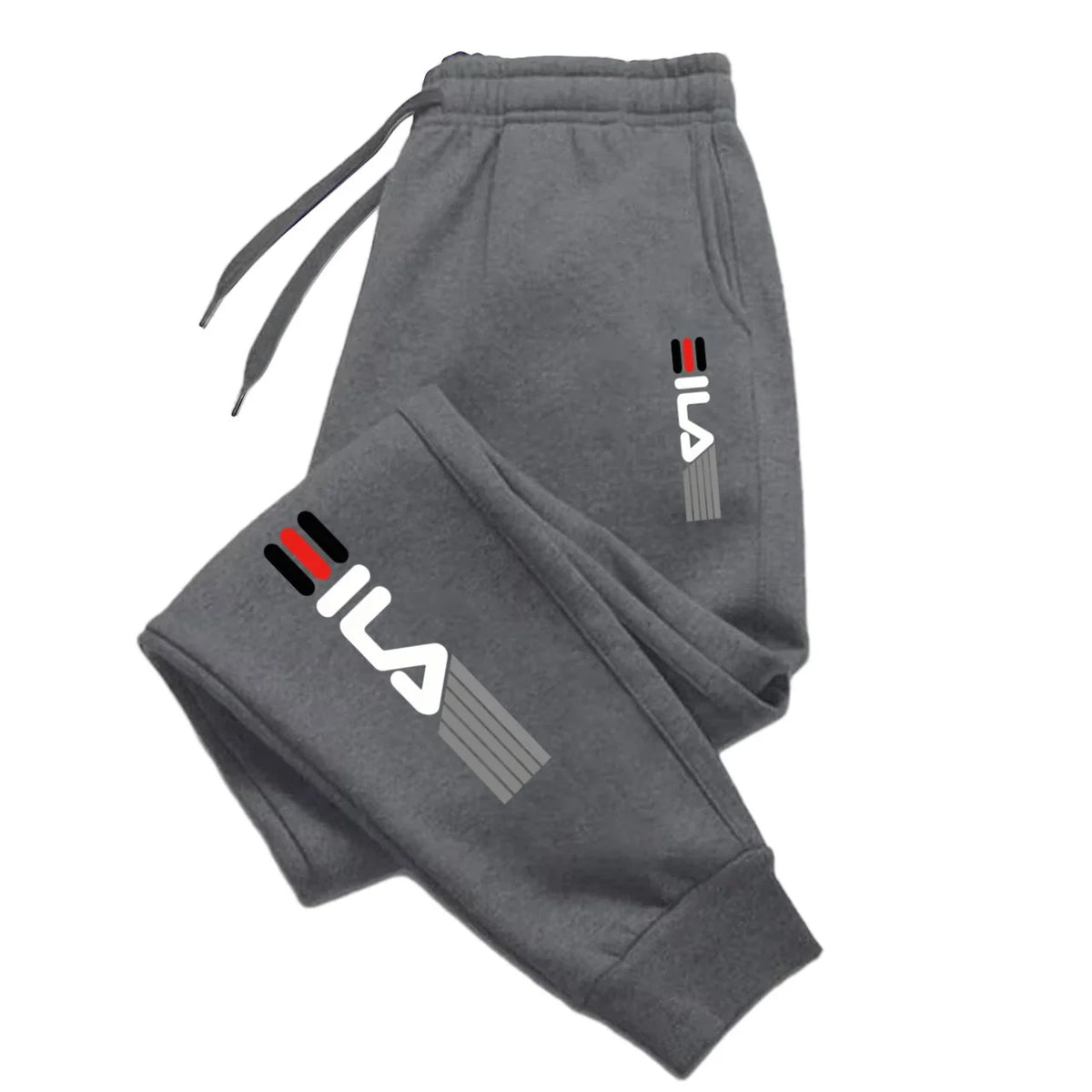 Herren Herbst- und Winter-Trendhosen, Jogginghosen, elastische Sport-Freizeithosen mit elastischem Bund, lockere Fitness-Sweatpants.