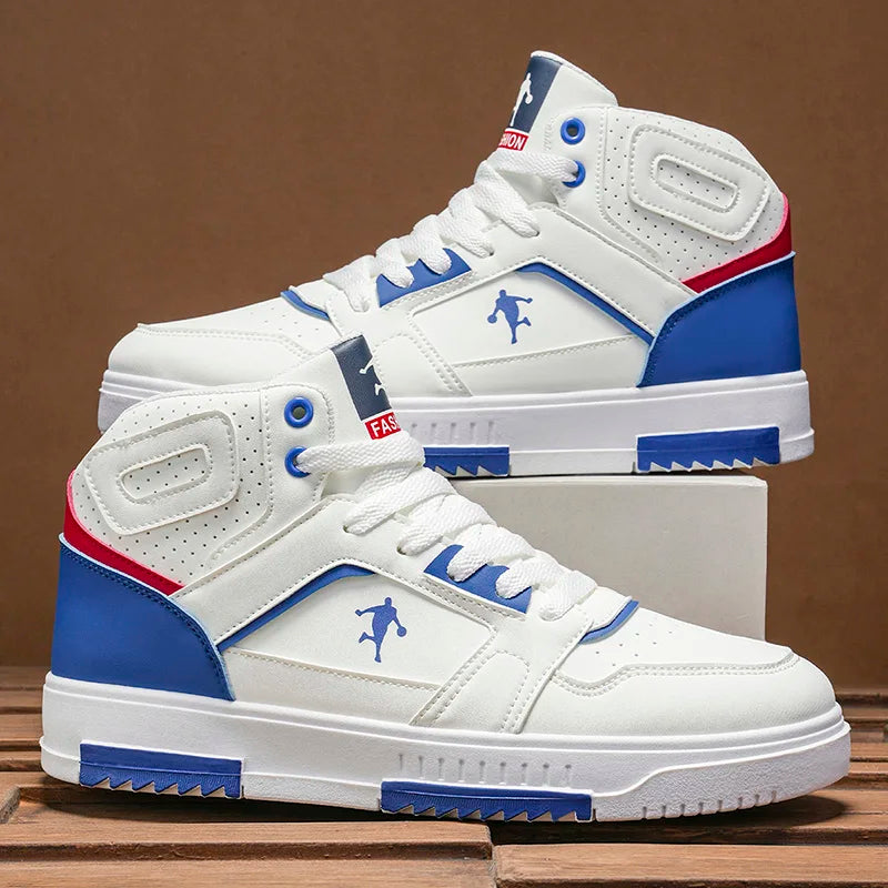 Vielseitige High-Top-Freizeitsportschuhe für Herren – bequeme, trendige Outdoor-Lauf- und Skateschuhe mit dicker Sohle