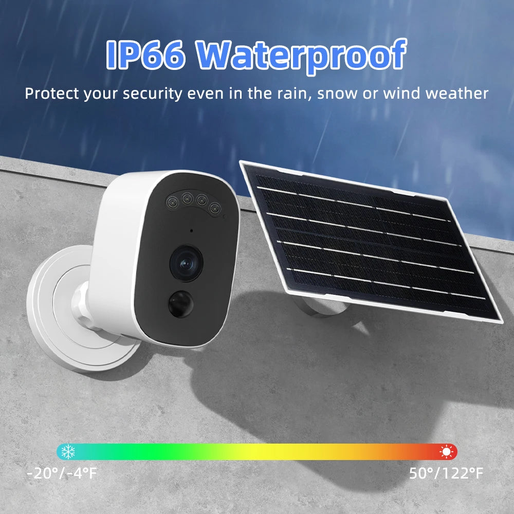 Jooan 2K Überwachung IP Kamera Outdoor Solar Sicherheit Kamera 2,4G WiFi PIR Farbe Nachtsicht Menschliche Erkennung Raum schutz