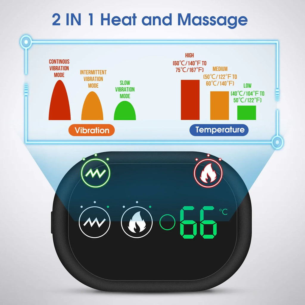 Elektrische Heizung Schulter Massage Zurück Schulter Brace Schulter Unterstützung Einstellbare Led Heiße Kompresse Heizung Gürtel
