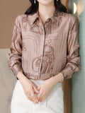 Neue Frühjahr Frauen Bluse büro damen seidenhemden Mode gedruckt tops blusa mujer