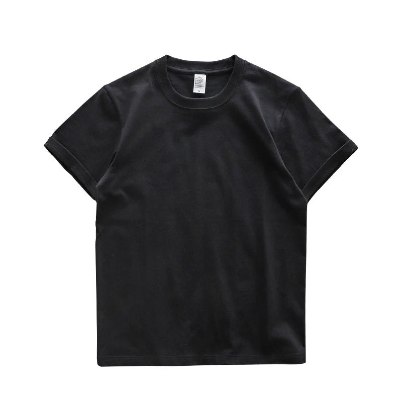 Dukeen 280gsm übergroße schwere T-Shirt für Männer Sommer Kurzarm T-Shirt Baumwolle einfarbig Top lässig T-Shirts ein Stück