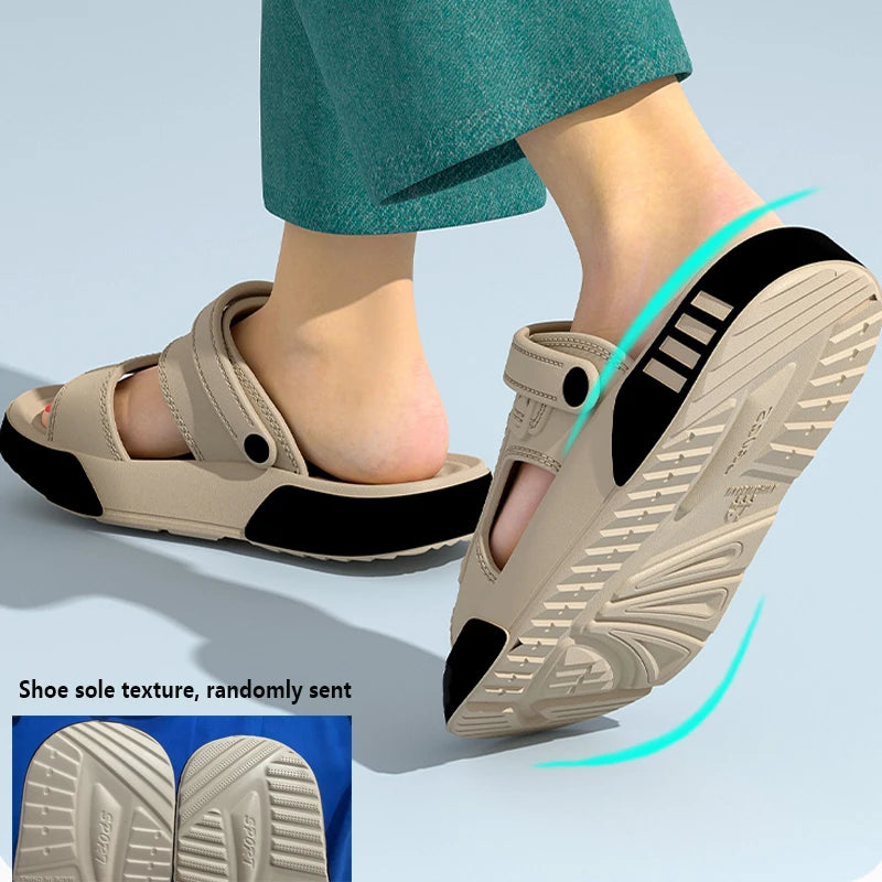 Männer Hausschuhe Sommer EVA Weichen sohlen Plattform Rutschen Sandalen Indoor Outdoor Walking Strand Schuhe Flip-Flops Herren Hause Schuhe