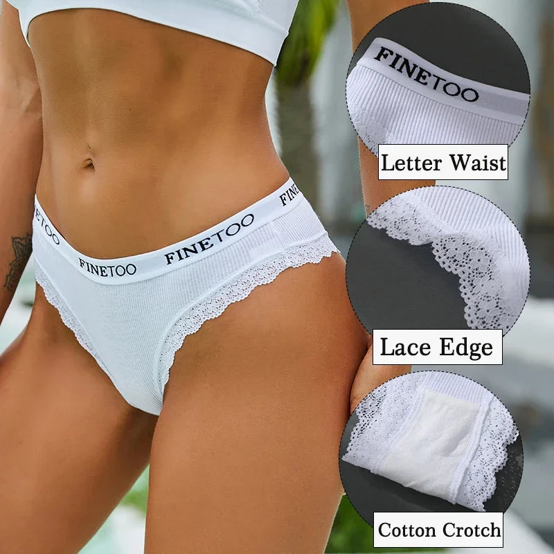 3 Teile/satz Baumwolle Höschen Brasilianischen Stil Frauen Unterwäsche Spitze Sexy Dessous für Weibliche Unterhose Tanga Höschen Slip Dessous