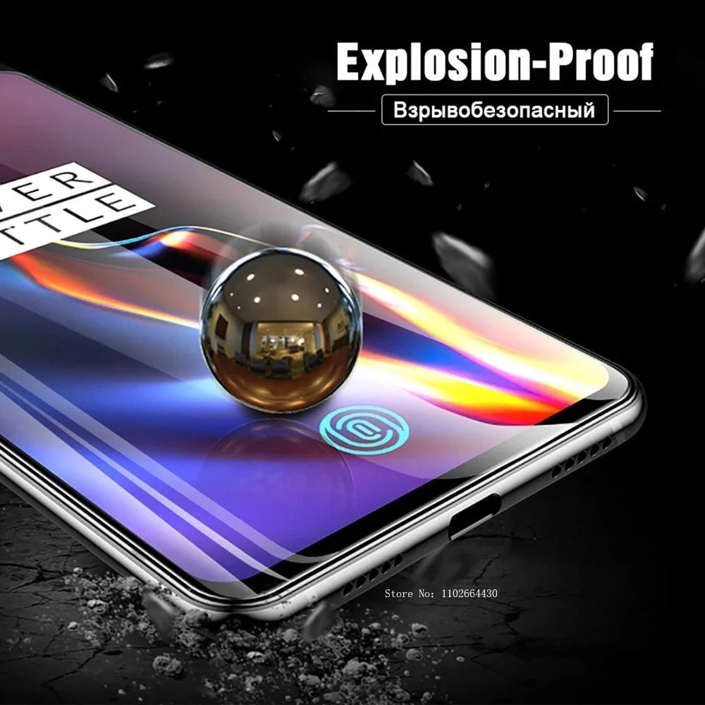 2 Stück gehärtetes Glas für oneplus 6 6t 7 7t 8 pro Telefon Displays chutz folie für oneplus z Schutz folie das Glas Smartphone