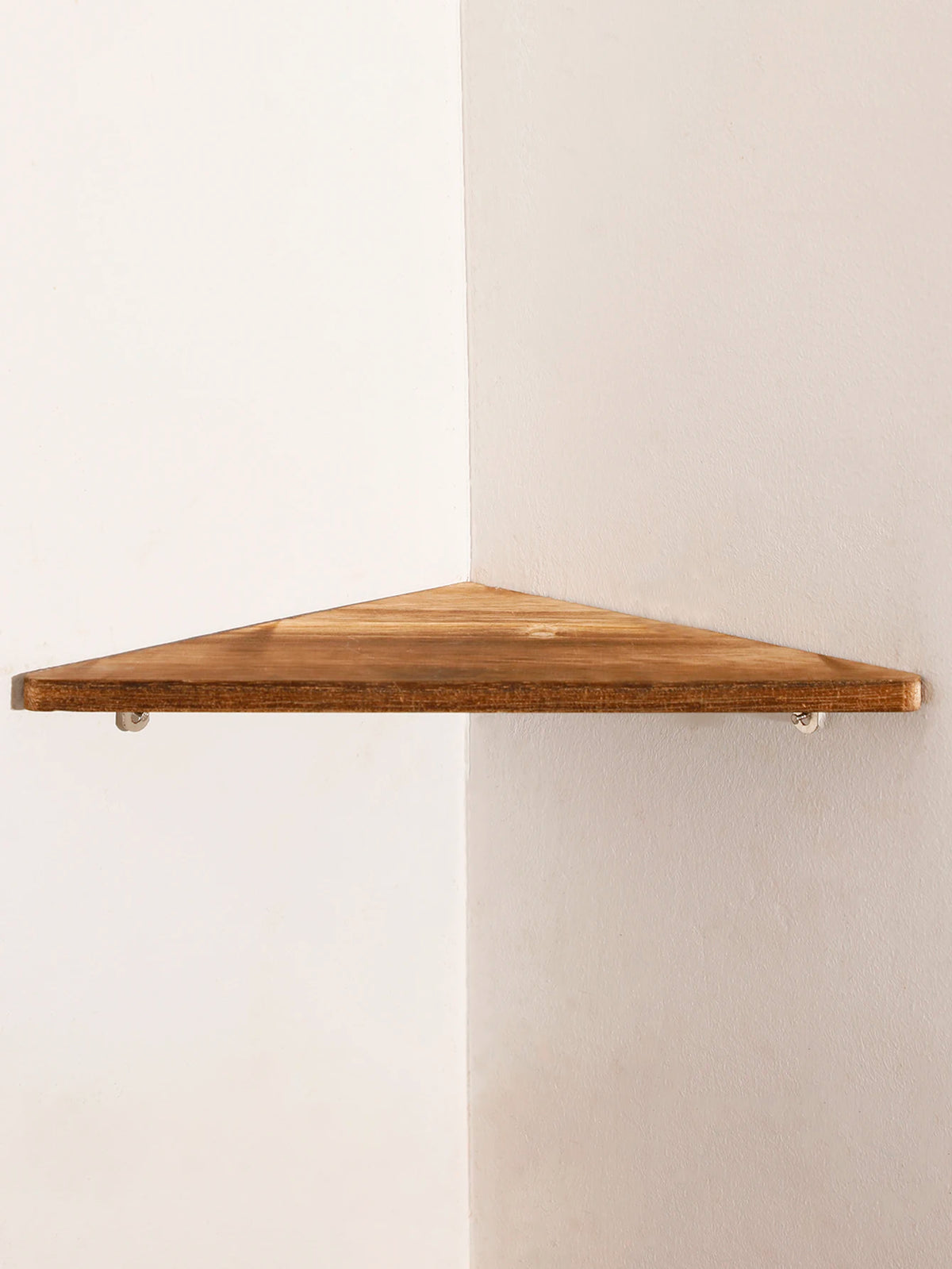 Holzkohle gebranntes Holz-Eckregal, Holz schwebendes Regal, Display-Ständer, Haushaltsgeräte, Buch, Blumentopfhalter, Wohnzimmer, Kunst, Geschenk