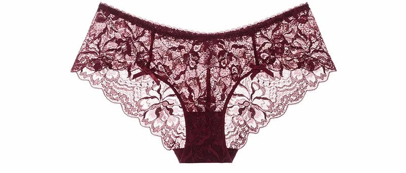 MOYISU Sommer-Dessous-Set, transparente französische Spitze, Minimiser-BH, Slip, ultradünn, sexy Damenunterwäsche, große Brust, sexy, zerknitter und Höschen