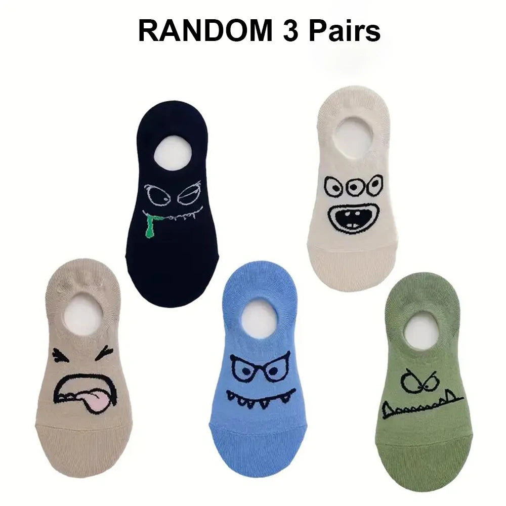 5 Paar Herrensocken, hochwertige Frühlings- und Herbstverdickte, atmungsaktive Bootssocken, niedrig geschnittene Socken mit flachem Mund, Freizeitsocken für Herren