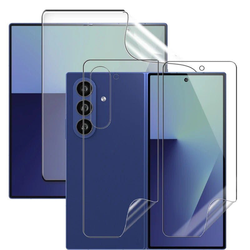 9 IN 1 Displayschutzfolien für innen, vorne und hinten für Samsung Galaxy Z Fold 8/Fold8 Ultra, vollständige Abdeckung, HD-klar, weiche TPU-Hydrogel-Folien