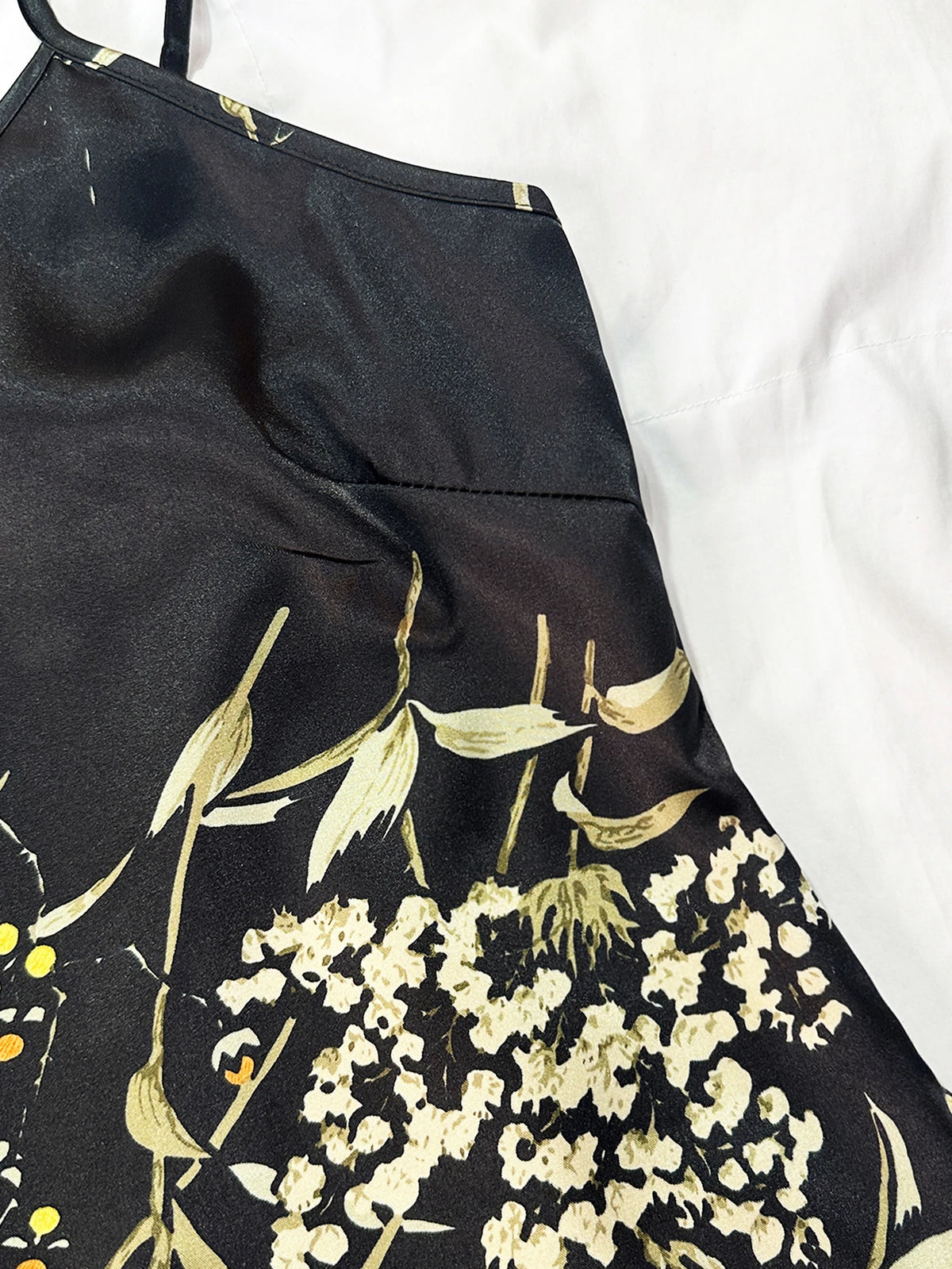Damen-Pyjama-Set mit Vintage-Blumendruck, zweiteilig, Rüschen-Design, Loungewear, Homewear