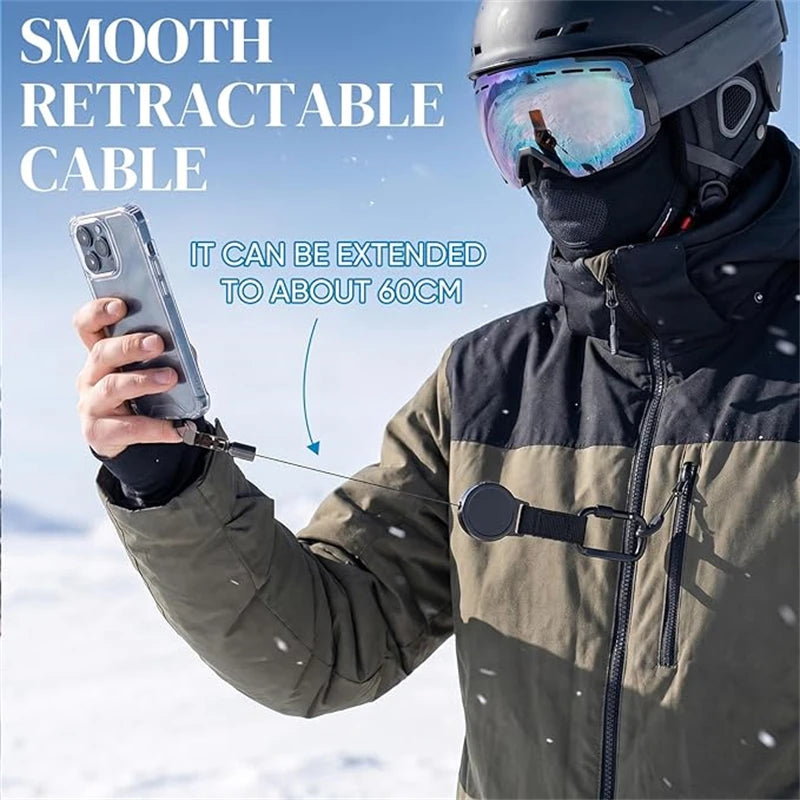 Einziehbare Diebstahlsichere Outdoor-Handyhülle für Samsung Galaxy S26 S25 Ultra S24 Fe S23 S22 S21 Plus Anti-Verlust-Schlaufen-Handycover