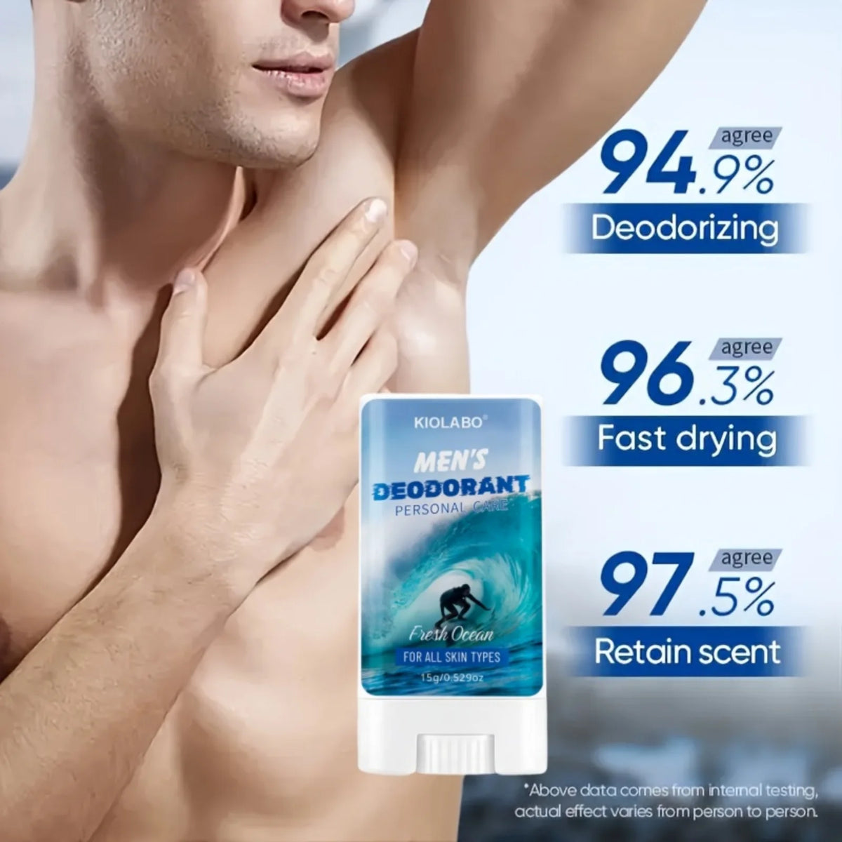 72 Stunden lang anhaltende Geruchsbeseitigung, 15g Antitranspirant-Deocreme, hält Sie den ganzen Tag frisch und trocken, tragbar und praktisch.